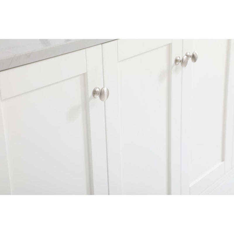 Elegant Sommerville 48" Single Bathroom Vanity, White/Backsplash