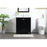Elegant Irene 30" Single Bathroom Vanity, Black/Backsplash