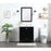Elegant Irene 30" Single Bathroom Vanity, Black/Backsplash
