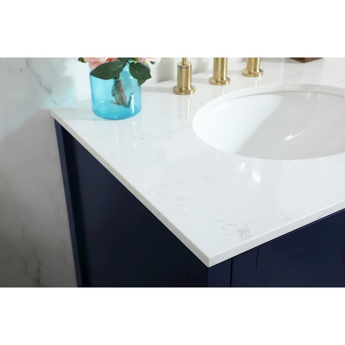 Elegant Kitchen/Bath Irene 30" Single Bathroom Vanity, Blue