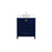 Elegant Irene 30" Single Bathroom Vanity, Blue/Backsplash - VF18830BL-BS