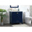 Elegant Irene 30" Single Bathroom Vanity, Blue/Backsplash
