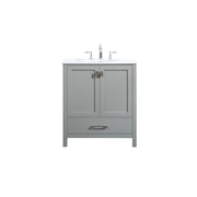 Elegant Kitchen/Bath Irene 30" Single Bathroom Vanity, Grey - VF18830GR