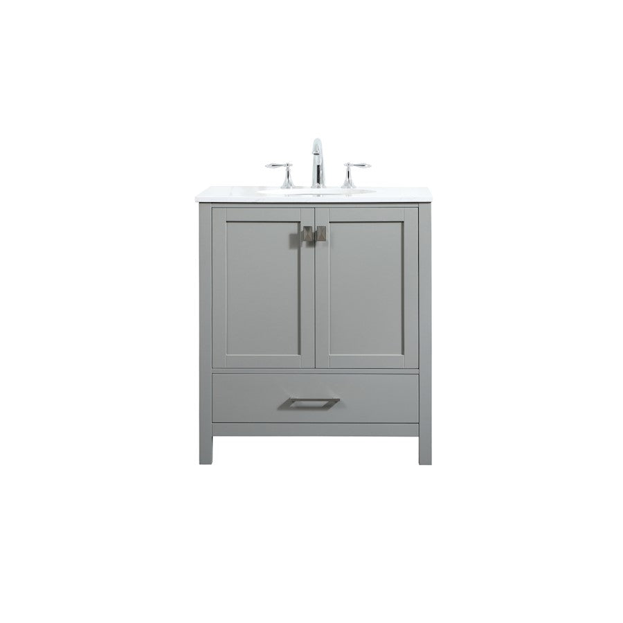 Elegant Kitchen/Bath Irene 30" Single Bathroom Vanity, Grey - VF18830GR