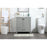 Elegant Kitchen/Bath Irene 30" Single Bathroom Vanity, Grey