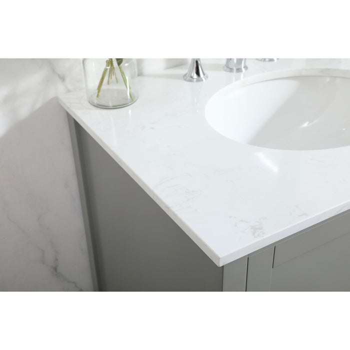 Elegant Kitchen/Bath Irene 30" Single Bathroom Vanity, Grey