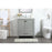 Elegant Irene 30" Single Bathroom Vanity, Grey/Backsplash