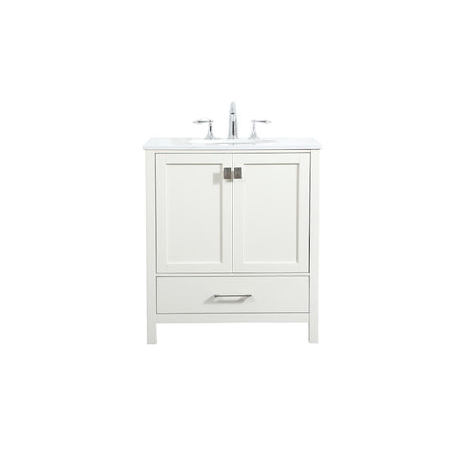 Elegant Kitchen/Bath Irene 30" Single Bathroom Vanity, White - VF18830WH