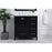 Elegant Irene 32" Single Bathroom Vanity, Black/Backsplash