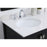 Elegant Irene 32" Single Bathroom Vanity, Black/Backsplash