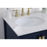 Elegant Irene 32" Single Bathroom Vanity, Blue/Backsplash