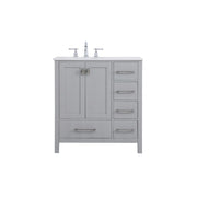 Elegant Kitchen/Bath Irene 32" Single Bathroom Vanity, Gray - VF18832GR