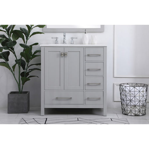 Elegant Kitchen/Bath Irene 32" Single Bathroom Vanity, Gray