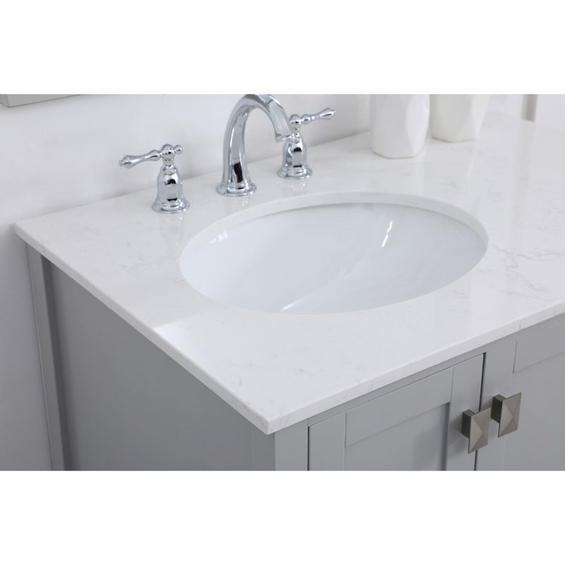 Elegant Kitchen/Bath Irene 32" Single Bathroom Vanity, Gray