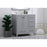 Elegant Irene 32" Single Bathroom Vanity, Gray/Backsplash