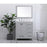 Elegant Irene 32" Single Bathroom Vanity, Gray/Backsplash