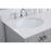 Elegant Irene 32" Single Bathroom Vanity, Gray/Backsplash