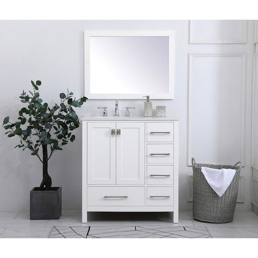 Elegant Kitchen/Bath Irene 32" Single Bathroom Vanity, White