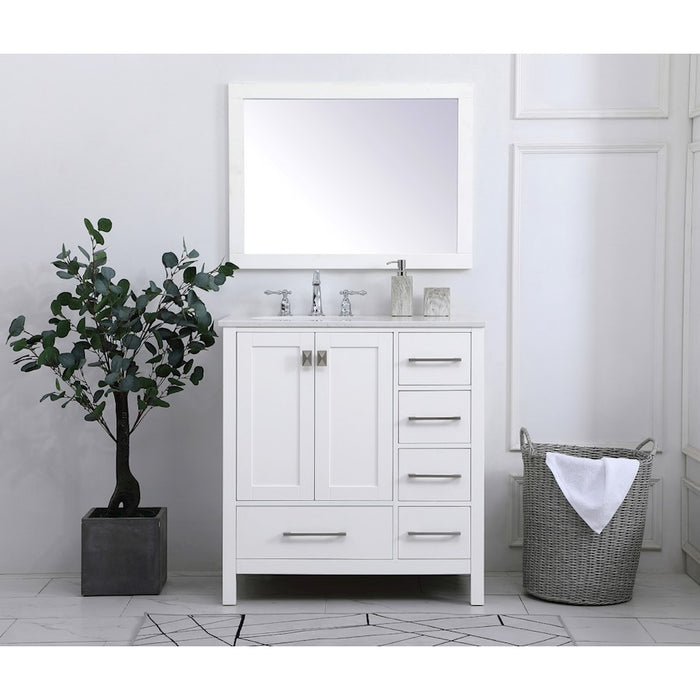 Elegant Kitchen/Bath Irene 32" Single Bathroom Vanity, White