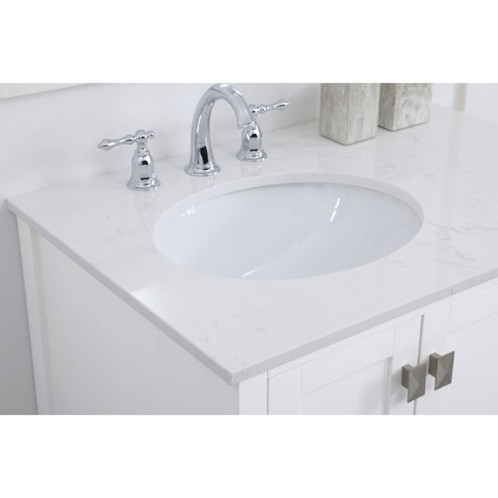 Elegant Kitchen/Bath Irene 32" Single Bathroom Vanity, White