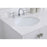 Elegant Irene 32" Single Bathroom Vanity, White/Backsplash