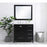 Elegant Irene 36" Single Bathroom Vanity, Black/Backsplash
