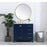 Elegant Kitchen/Bath Irene 36" Single Bathroom Vanity, Blue