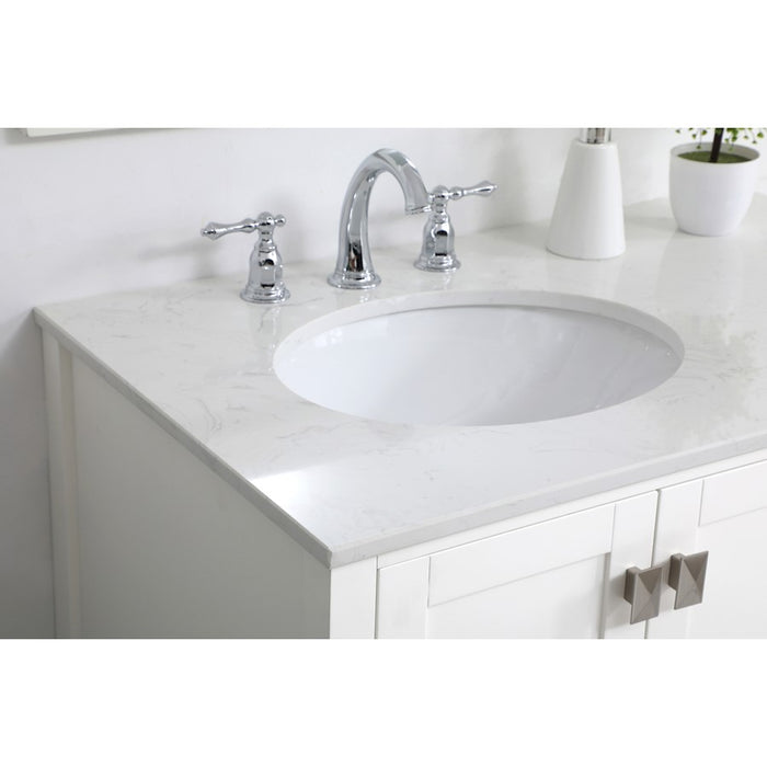 Elegant Kitchen/Bath Irene 36" Single Bathroom Vanity, White