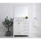 Elegant Irene 36" Single Bathroom Vanity, White/Backsplash