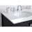 Elegant Irene 42" Single Bathroom Vanity, Black/Backsplash