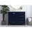 Elegant Irene 42" Single Bathroom Vanity, Blue/Backsplash