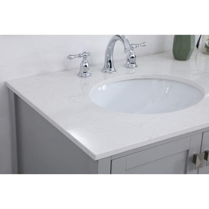 Elegant Kitchen/Bath Irene 42" Single Bathroom Vanity, Gray