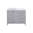 Elegant Irene 42" Single Bathroom Vanity, Gray/Backsplash - VF18842GR-BS