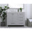 Elegant Irene 42" Single Bathroom Vanity, Gray/Backsplash