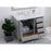 Elegant Irene 42" Single Bathroom Vanity, Gray/Backsplash