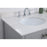 Elegant Irene 42" Single Bathroom Vanity, Gray/Backsplash