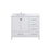 Elegant Irene 42" Single Bathroom Vanity, White/Backsplash - VF18842WH-BS