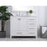 Elegant Irene 42" Single Bathroom Vanity, White/Backsplash