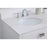 Elegant Irene 42" Single Bathroom Vanity, White/Backsplash