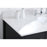 Elegant Irene 48" Single Bathroom Vanity, Black/Backsplash