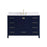 Elegant Irene 48" Single Bathroom Vanity, Blue/Backsplash - VF18848BL-BS