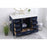 Elegant Irene 48" Single Bathroom Vanity, Blue/Backsplash