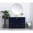 Elegant Irene 48" Single Bathroom Vanity, Blue/Backsplash
