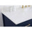 Elegant Irene 48" Single Bathroom Vanity, Blue/Backsplash