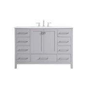 Elegant Kitchen/Bath Irene 48" Single Bathroom Vanity, Gray - VF18848GR