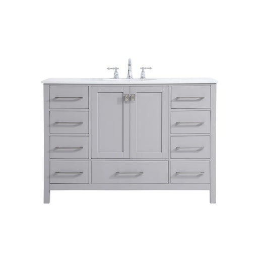 Elegant Kitchen/Bath Irene 48" Single Bathroom Vanity, Gray - VF18848GR