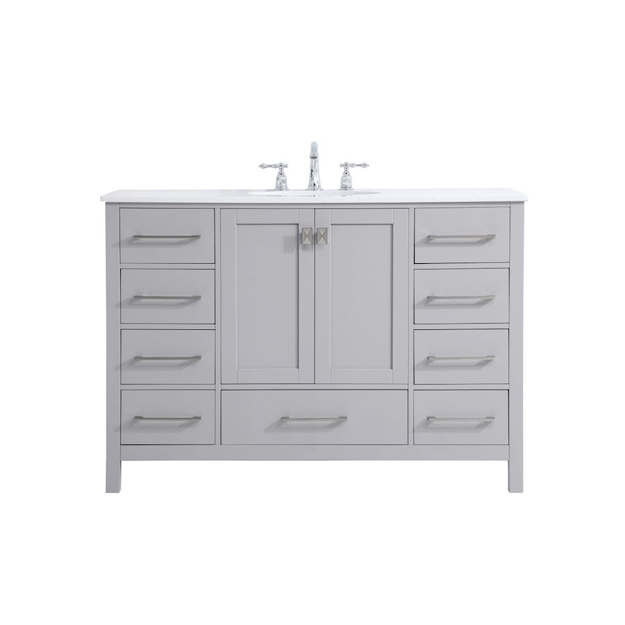 Elegant Kitchen/Bath Irene 48" Single Bathroom Vanity, Gray - VF18848GR
