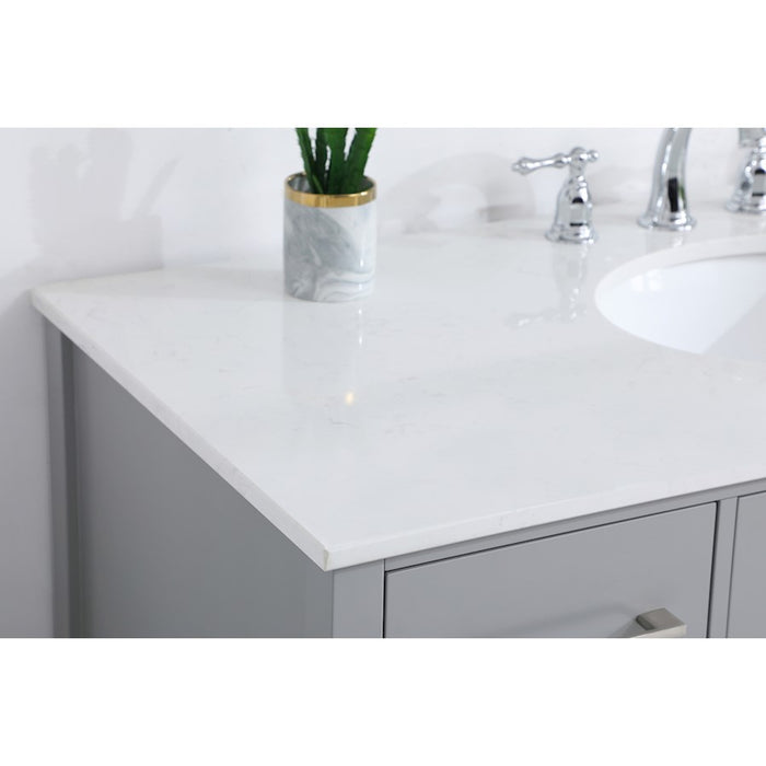 Elegant Kitchen/Bath Irene 48" Single Bathroom Vanity, Gray