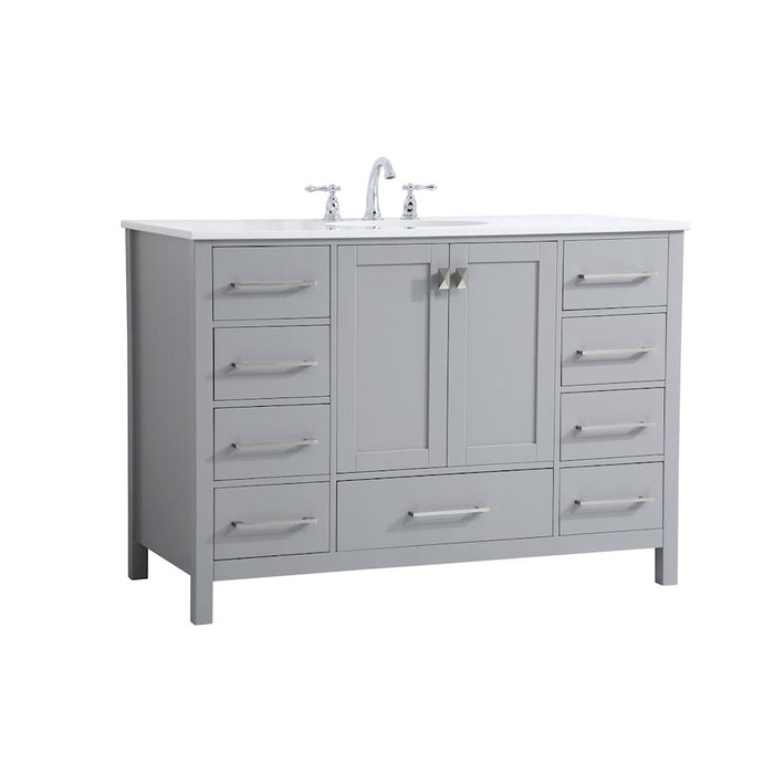 Elegant Kitchen/Bath Irene 48" Single Bathroom Vanity, Gray