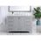 Elegant Irene 48" Single Bathroom Vanity, Gray/Backsplash